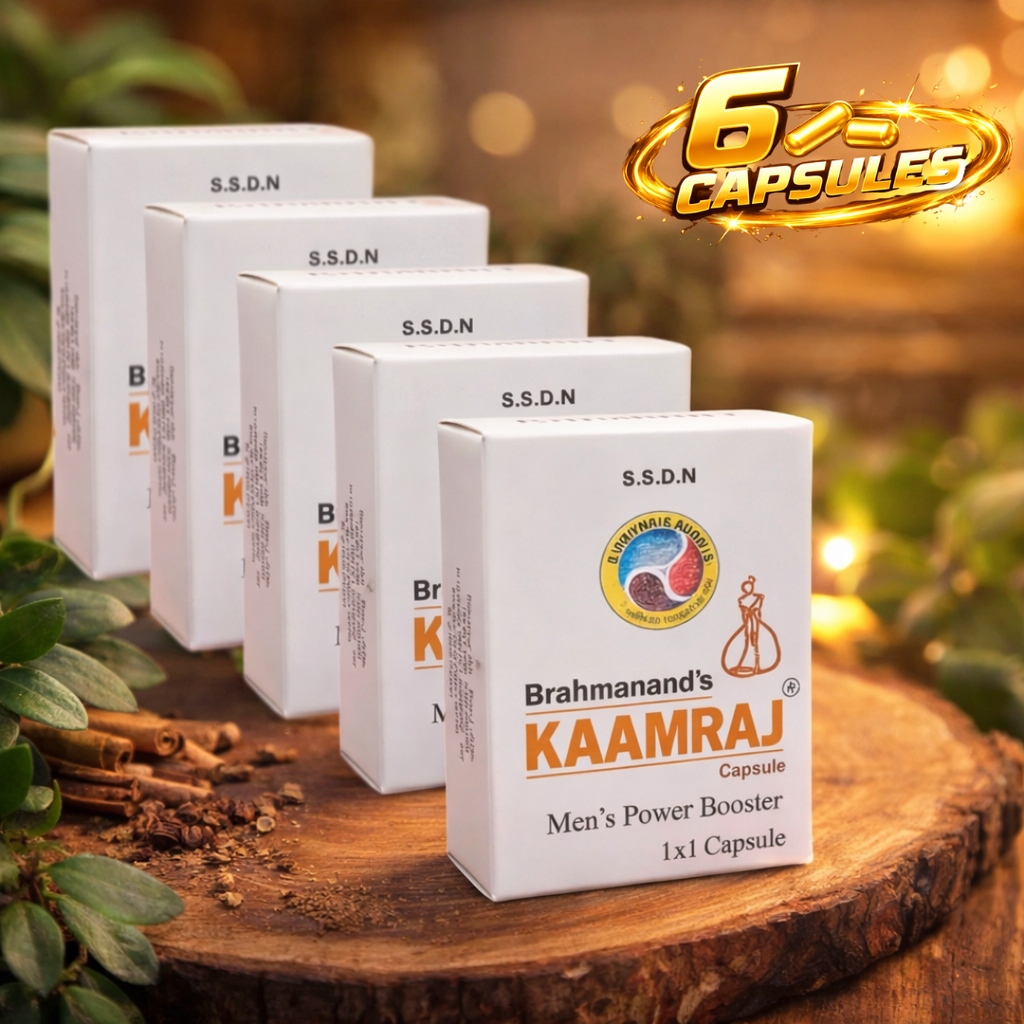 Kamraaj Men’s Power Booster Supplement | Male Stamina & Energy Pills (6 Capsules)