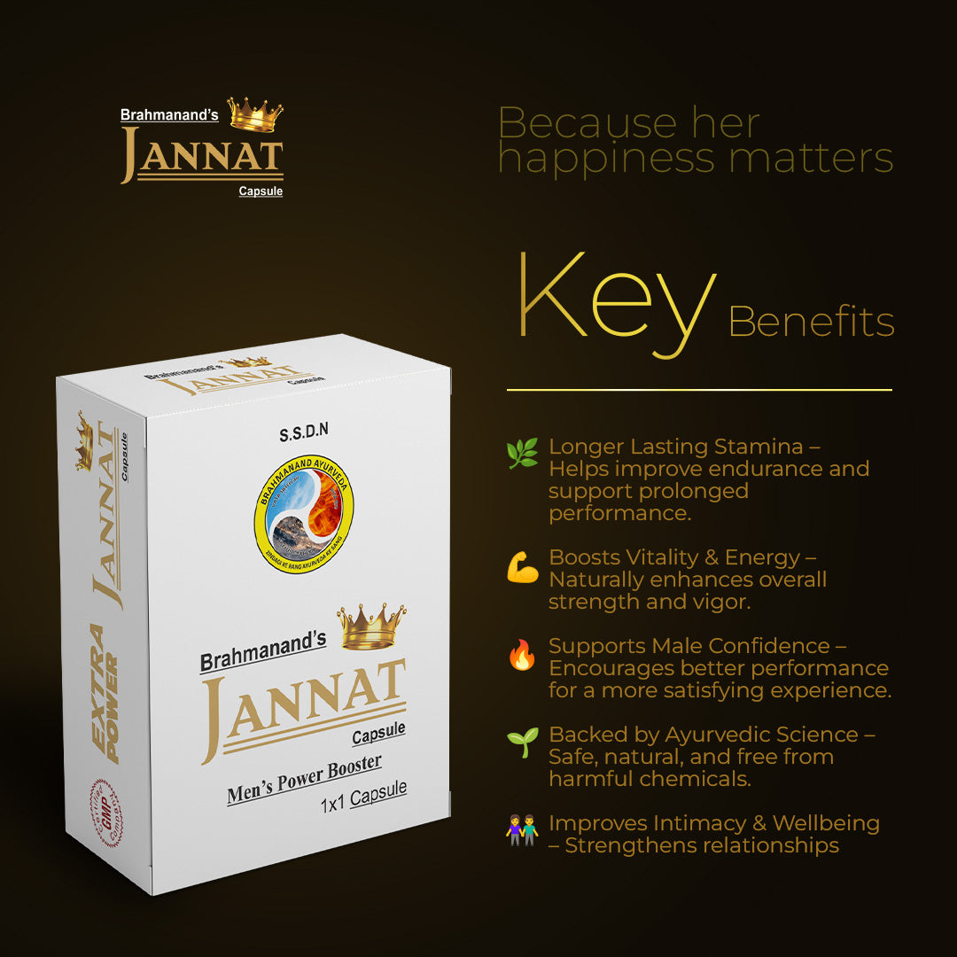 Jannat Herbal Performance Boost Combo | 4 Capsules + Tila Oil | Natural Strength, Stamina & Vitality Support | Men’s Wellness Pack