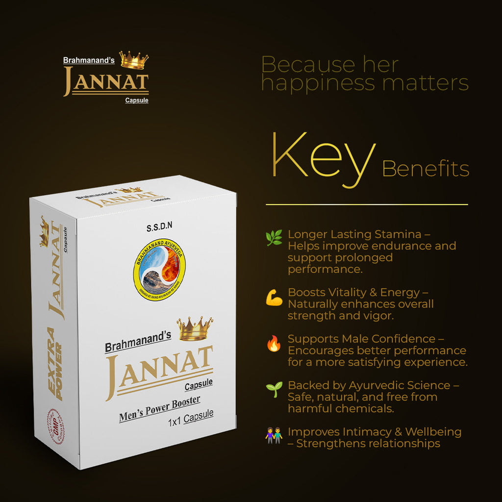 Jannat Men’s Power Booster Supplement | Male Stamina & Energy Pills (20 Capsules)