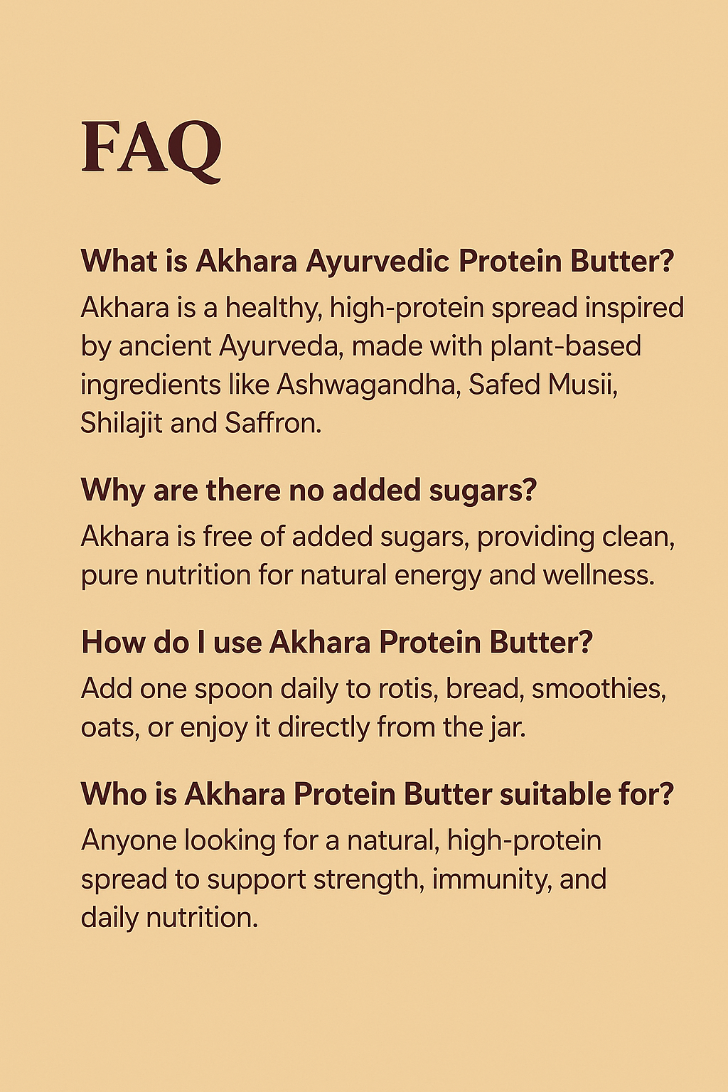 Akhara High Protein Ayurvedic Butter | Natural Nutrition for Strength, Stamina & Immunity